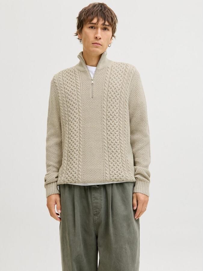 Jack & Jones Schipperstrui JJPAUL KNIT HALF ZIP - Foto 5