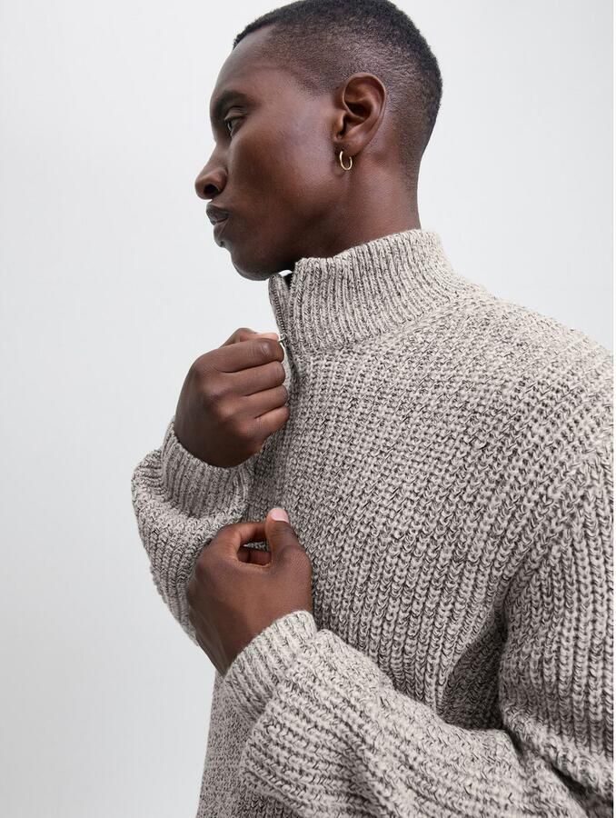 Jack & Jones Schipperstrui JORBLEECKER KNIT HALF ZIP BF - Foto 3