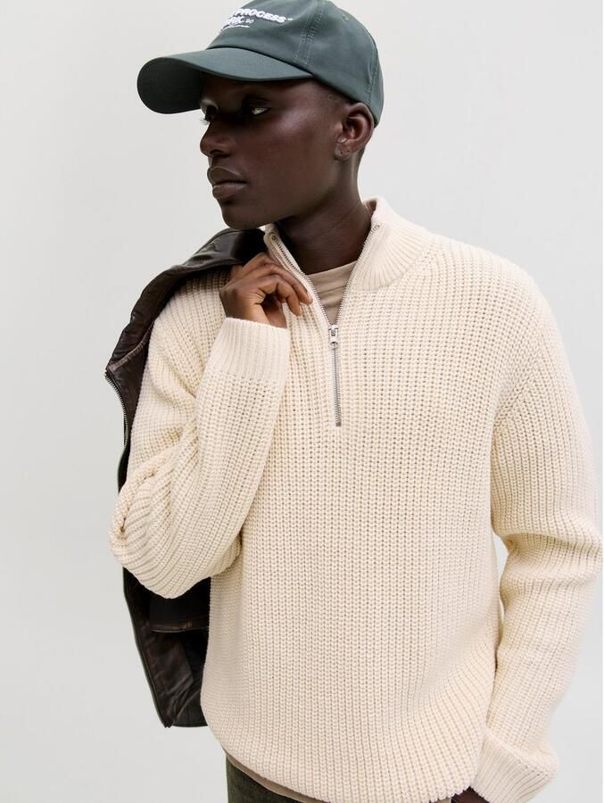 Jack & Jones Schipperstrui JORBLEECKER KNIT HALF ZIP BF - Foto 3