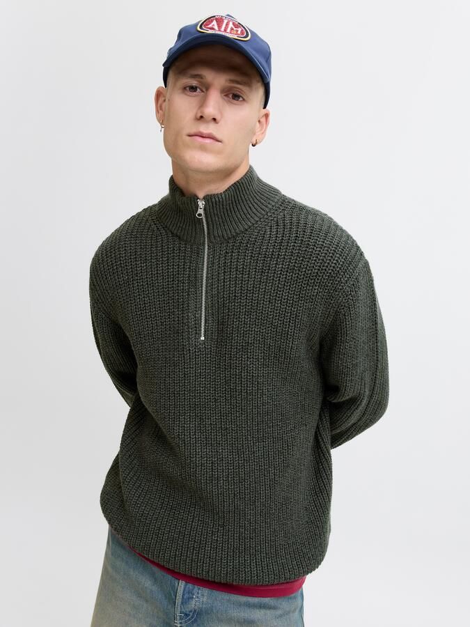 Jack & Jones Schipperstrui JORBLEECKER KNIT HALF ZIP BF - Foto 7