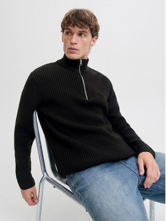 Jack & Jones Schipperstrui JORBLEECKER KNIT HALF ZIP BF - Foto 5