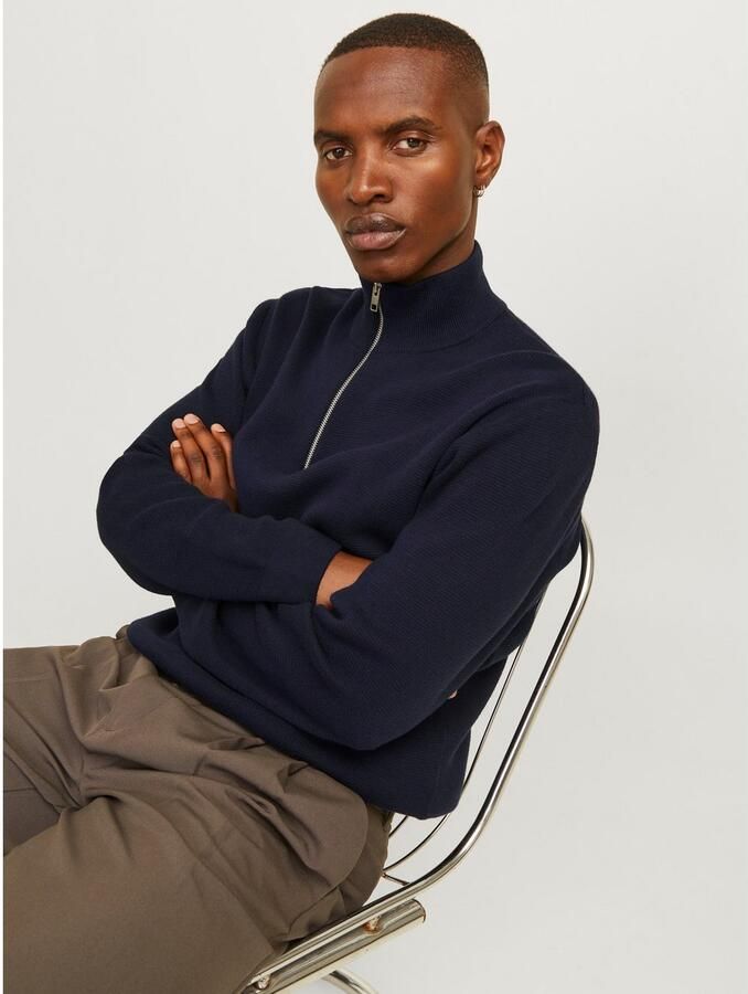 Jack & Jones Premium Schipperstrui met labeldetail model 'MILANO' - Foto 4