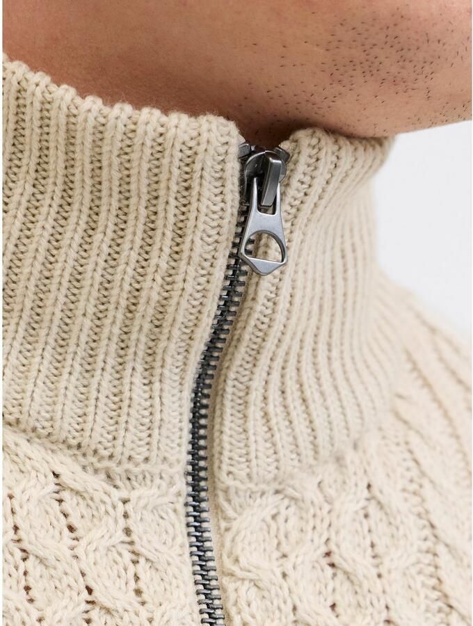 Jack & Jones Premium Gebreide pullover met ribboorden model 'BLUSEAN'