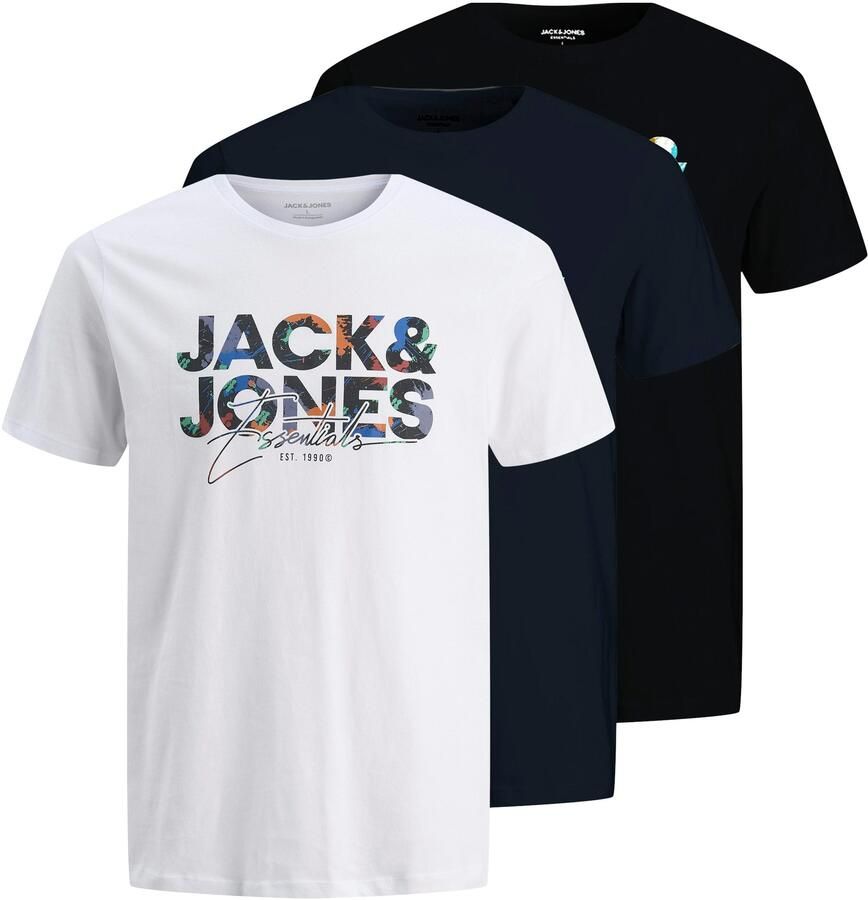 Jack & Jones Shirt met korte mouwen JJGEPLAS TEE SS CREW NECK 3PK MP - Foto 8