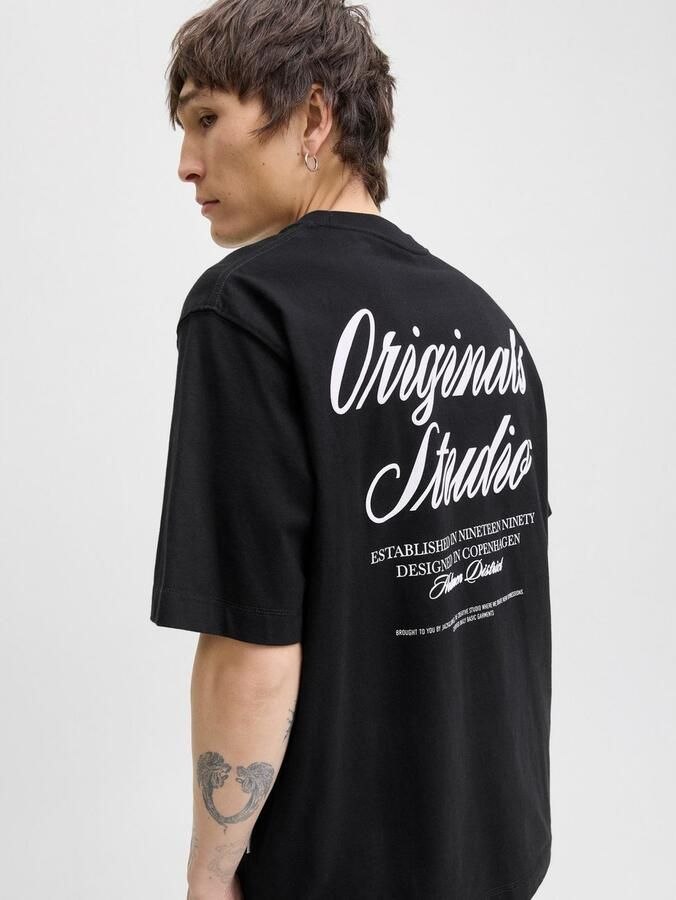Jack & Jones Shirt met korte mouwen JORNORREBRO TYPO TEE SS CREW NECK NOOS - Foto 4
