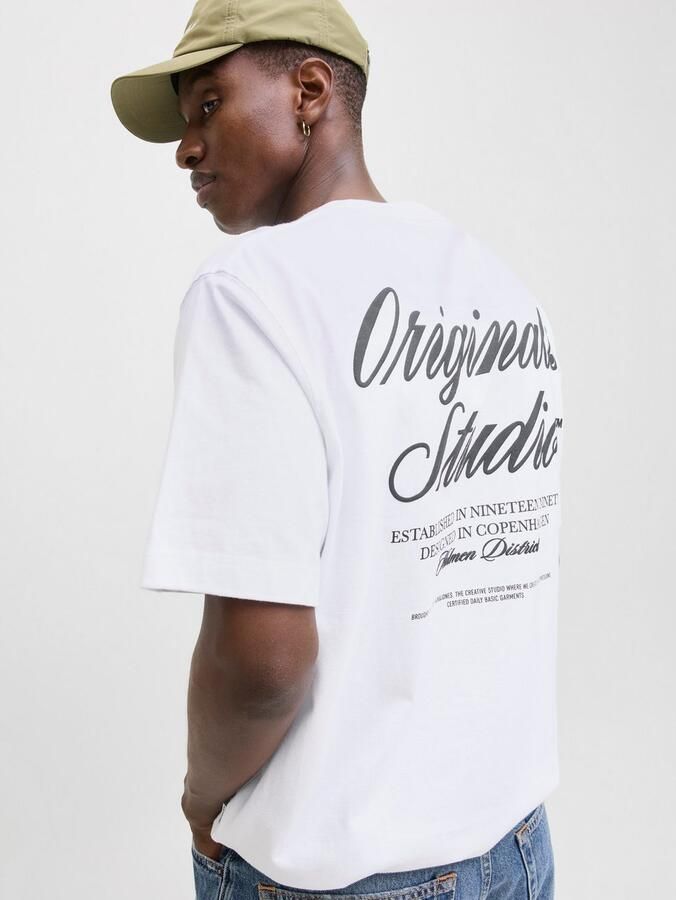 Jack & Jones Shirt met korte mouwen JORNORREBRO TYPO TEE SS CREW NECK NOOS - Foto 4