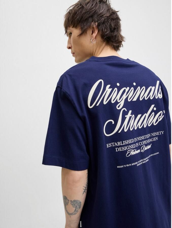 Jack & Jones Shirt met korte mouwen JORNORREBRO TYPO TEE SS CREW NECK NOOS - Foto 4