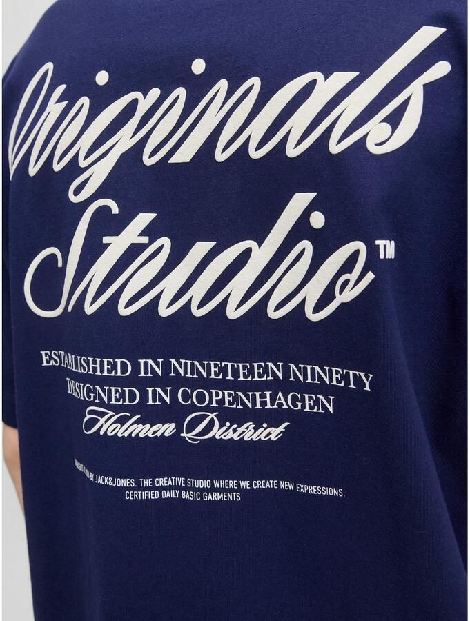 Jack & Jones Shirt met korte mouwen JORNORREBRO TYPO TEE SS CREW NECK NOOS - Foto 3