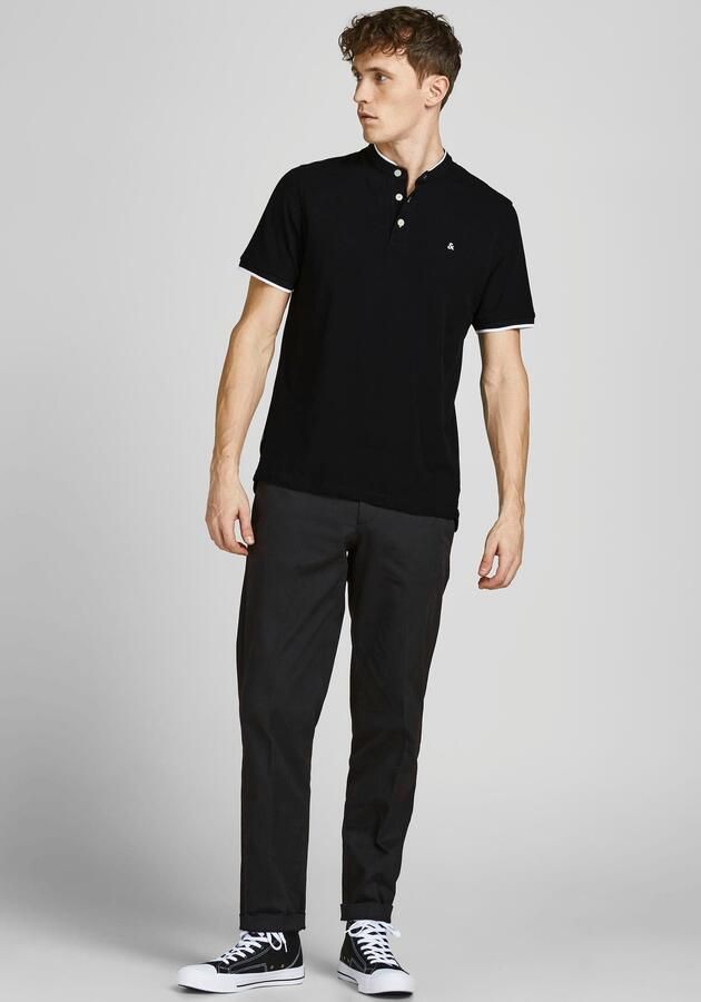 Jack & Jones Shirt met korte mouwen PAULOS MAO POLO met contrasterende rand aan de smalle opstaande kraag en aan de mouwzoom - Foto 6