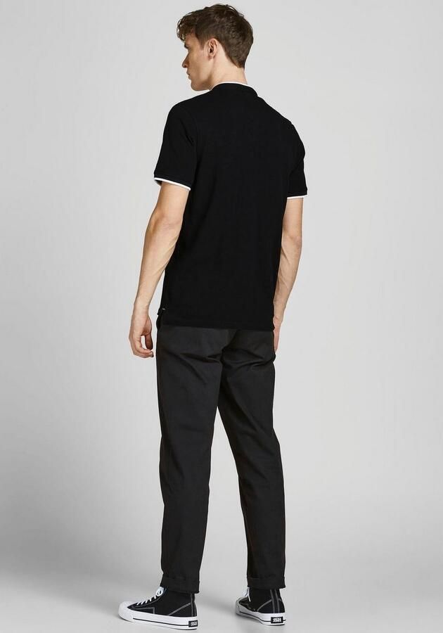 Jack & Jones Shirt met korte mouwen PAULOS MAO POLO met contrasterende rand aan de smalle opstaande kraag en aan de mouwzoom - Foto 4