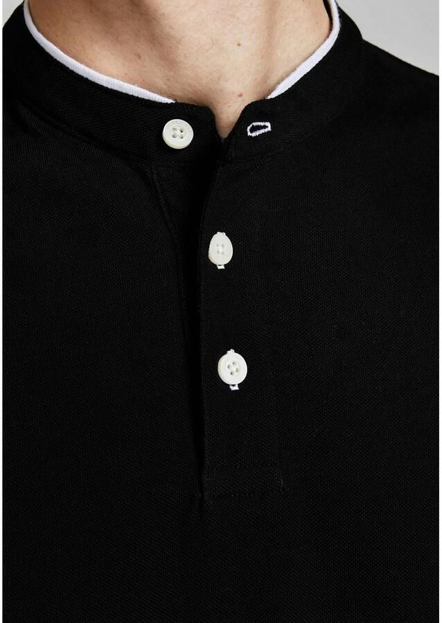 Jack & Jones Shirt met korte mouwen PAULOS MAO POLO met contrasterende rand aan de smalle opstaande kraag en aan de mouwzoom - Foto 2