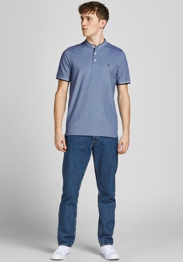 Jack & Jones Shirt met korte mouwen PAULOS MAO POLO met contrasterende rand aan de smalle opstaande kraag en aan de mouwzoom - Foto 7