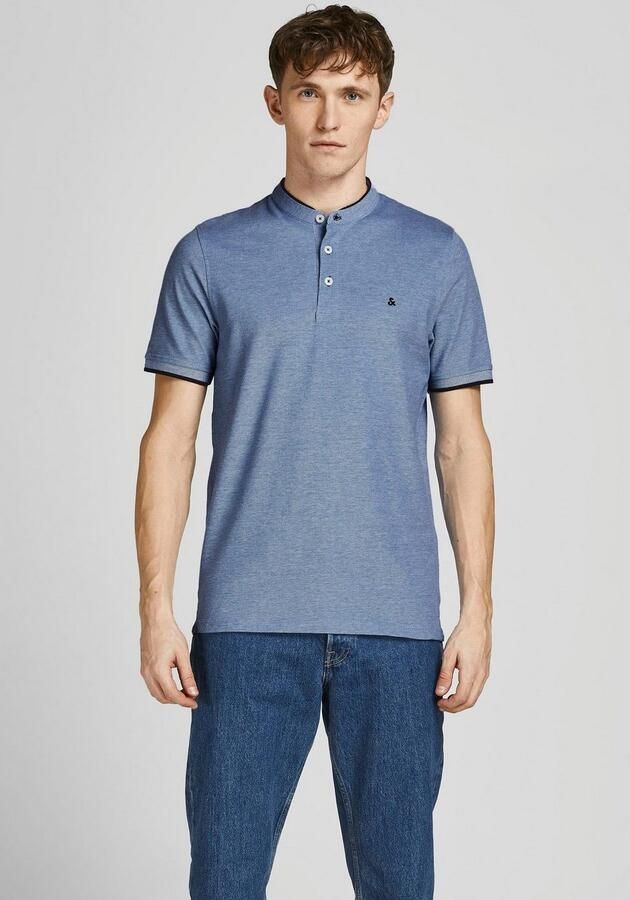 Jack & Jones Shirt met korte mouwen PAULOS MAO POLO met contrasterende rand aan de smalle opstaande kraag en aan de mouwzoom - Foto 6