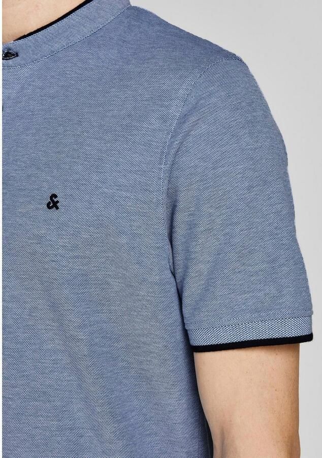 Jack & Jones Shirt met korte mouwen PAULOS MAO POLO met contrasterende rand aan de smalle opstaande kraag en aan de mouwzoom - Foto 4
