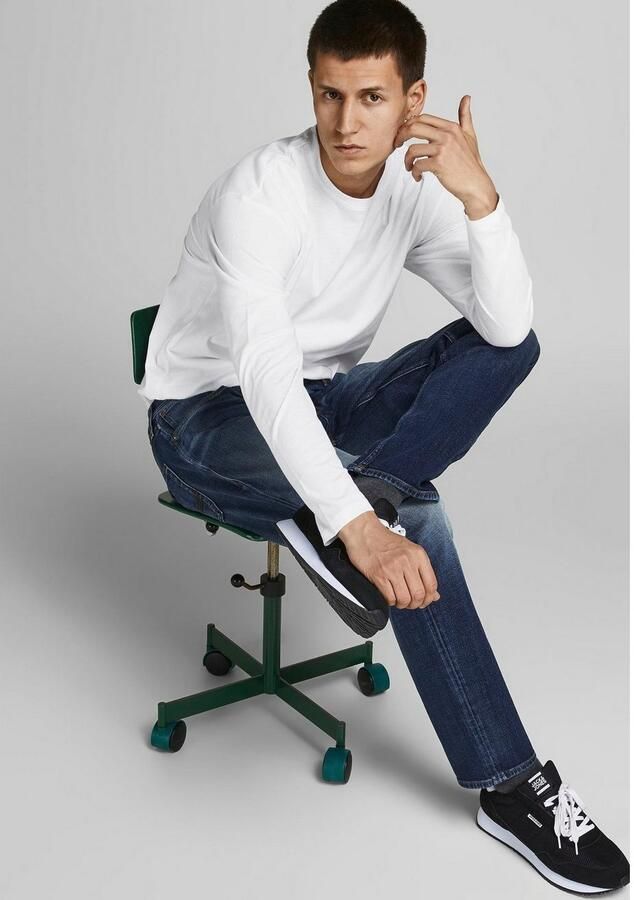 Jack & jones T-shirt met lange mouwen Jack Jones Basic o-neck White Heren - Foto 15
