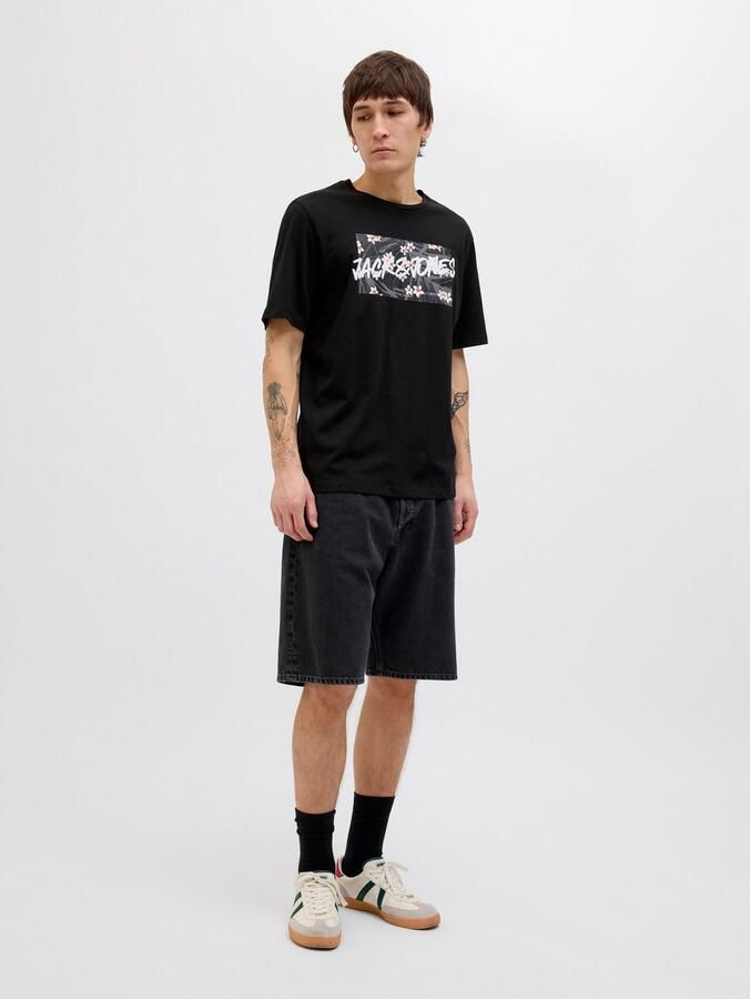 Jack & Jones Shirt met print JJHAWAII SHAPE TEE SS CREW NECK - Foto 5