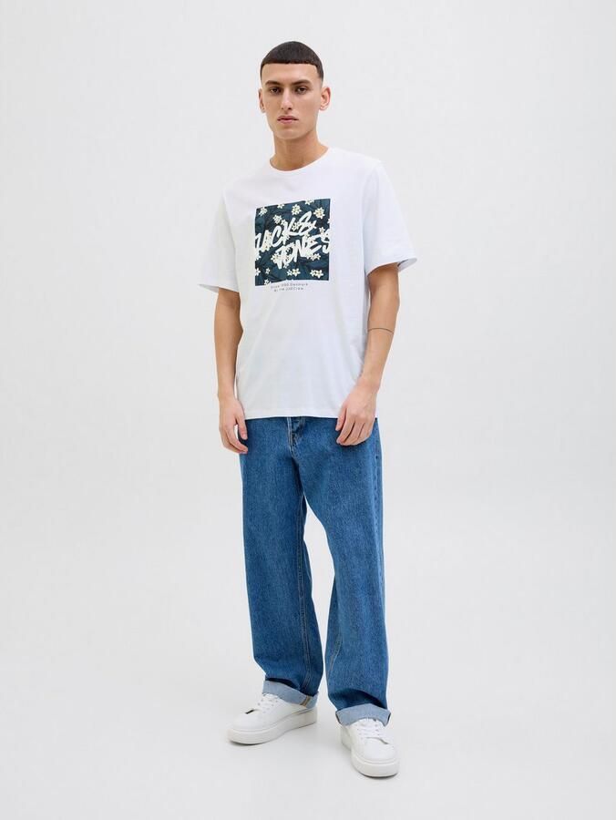Jack & Jones Shirt met print JJHAWAII SHAPE TEE SS CREW NECK - Foto 5