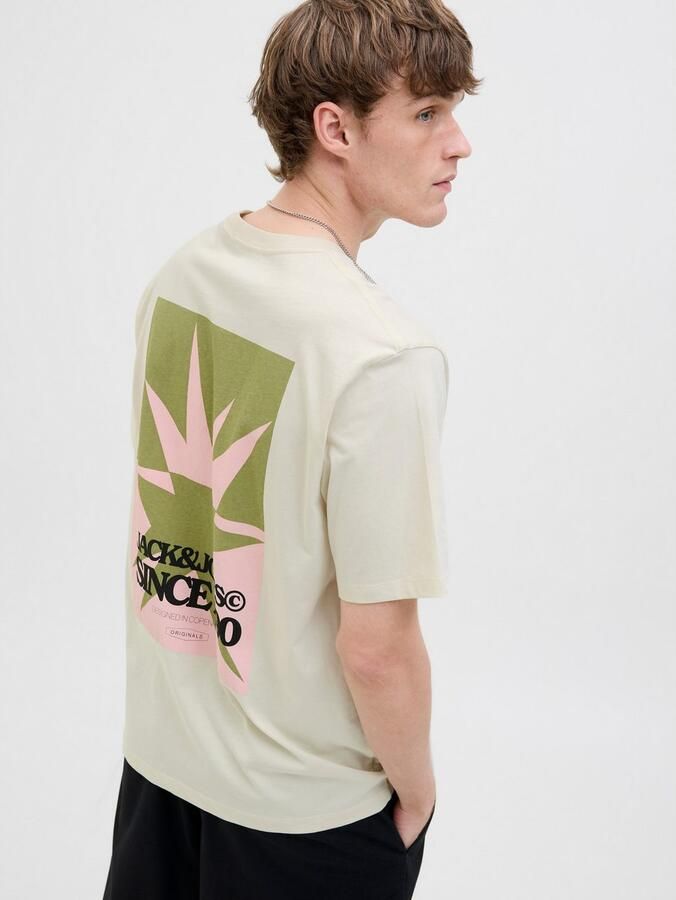 Jack & Jones Shirt met print JORTAVIRA POSTER TEE SS CREW NECK - Foto 4