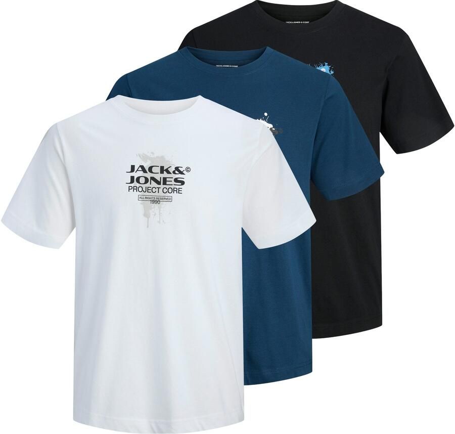 Jack & Jones Shirt met ronde hals JCOCONDOR TEE SS CREW NECK 3PK MP (set 3-delig) - Foto 10