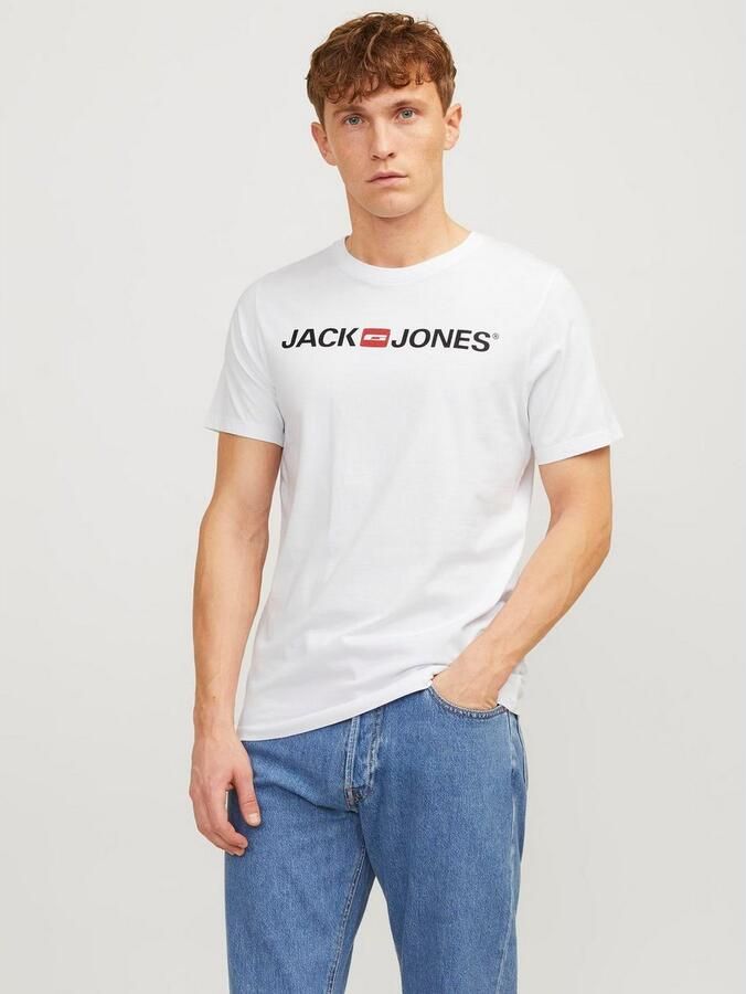 Jack & Jones Shirt met ronde hals JJECORP in 3-pack met print en ronde hals effen modieus regular fit katoen ronde hals (3-delig Set van 3) - Foto 7