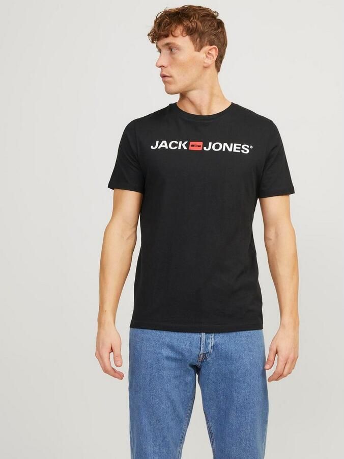 Jack & Jones Shirt met ronde hals JJECORP in 3-pack met print en ronde hals effen modieus regular fit katoen ronde hals (3-delig Set van 3) - Foto 8
