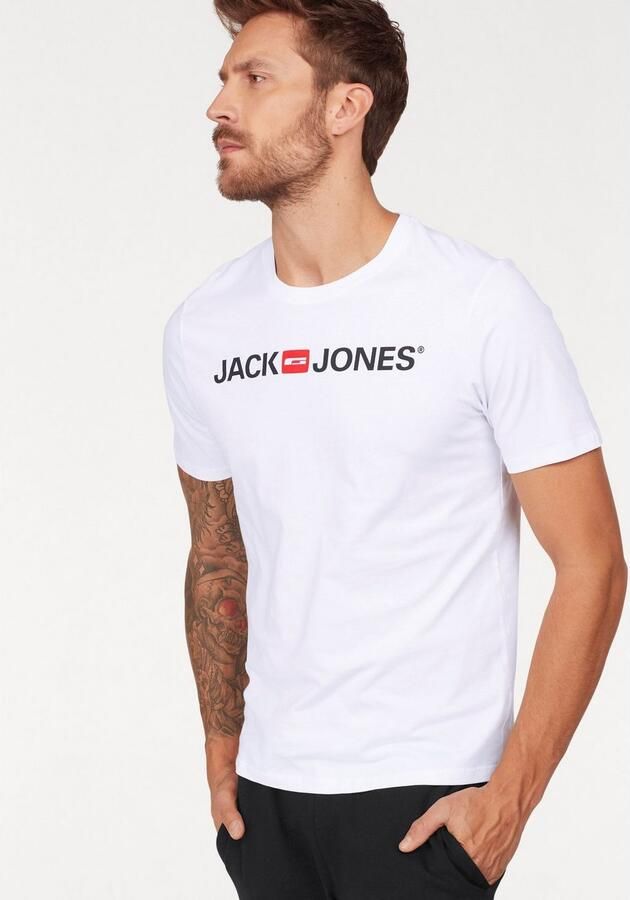 Jack & Jones Shirt met ronde hals JJECORP in 3-pack met print en ronde hals effen modieus regular fit katoen ronde hals (3-delig Set van 3) - Foto 12