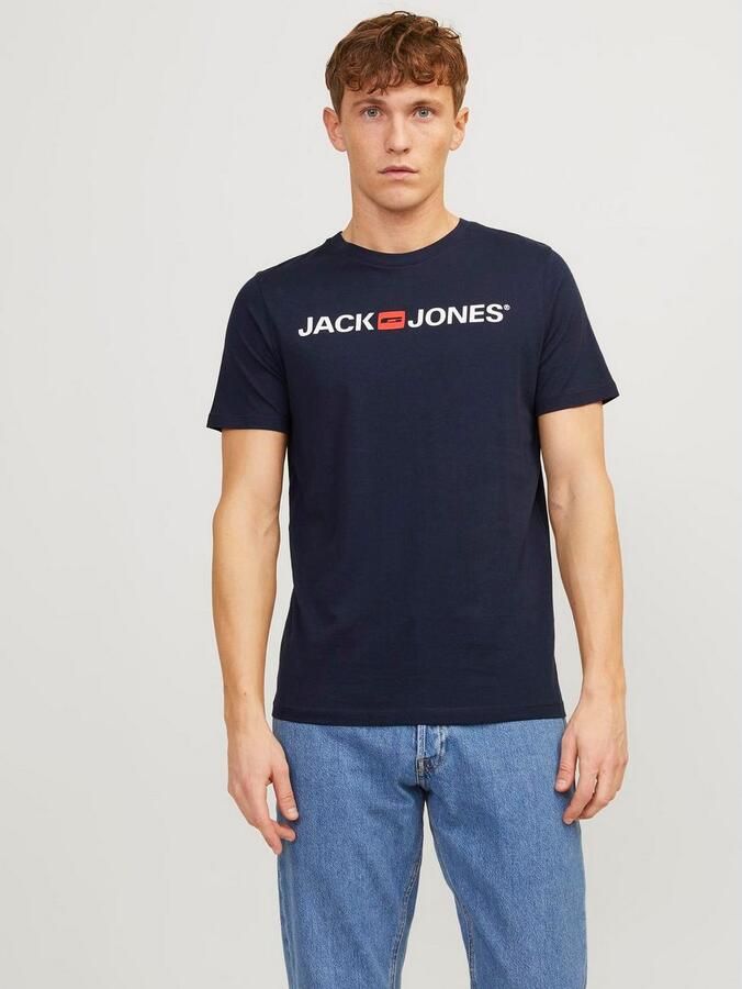 Jack & Jones Shirt met ronde hals JJECORP in 3-pack met print en ronde hals effen modieus regular fit katoen ronde hals (3-delig Set van 3) - Foto 9