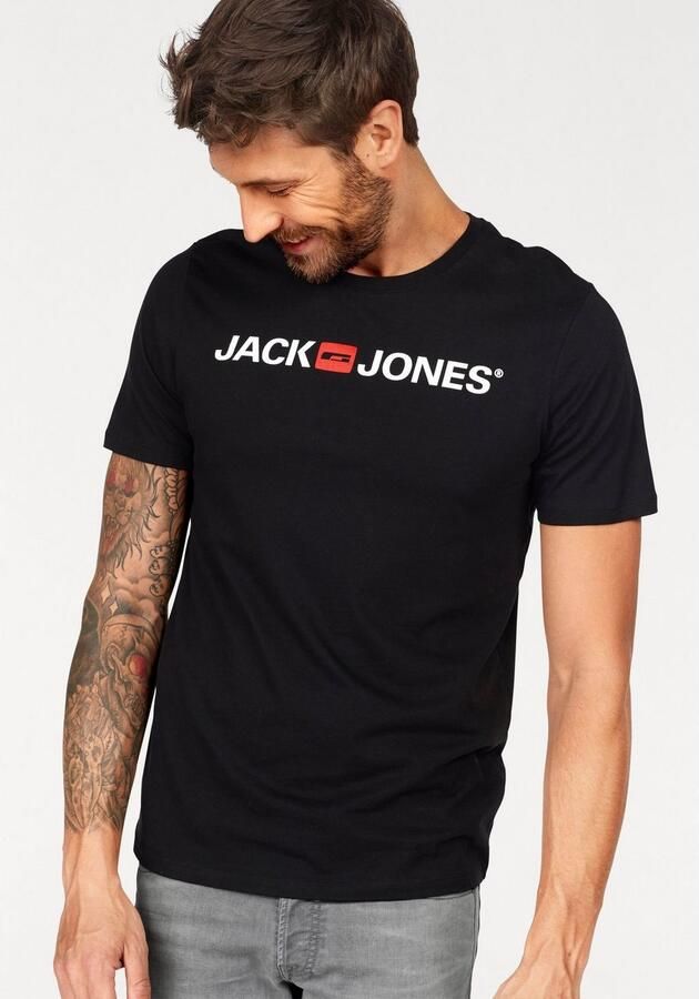 Jack & Jones Shirt met ronde hals JJECORP in 3-pack met print en ronde hals effen modieus regular fit katoen ronde hals (3-delig Set van 3) - Foto 13