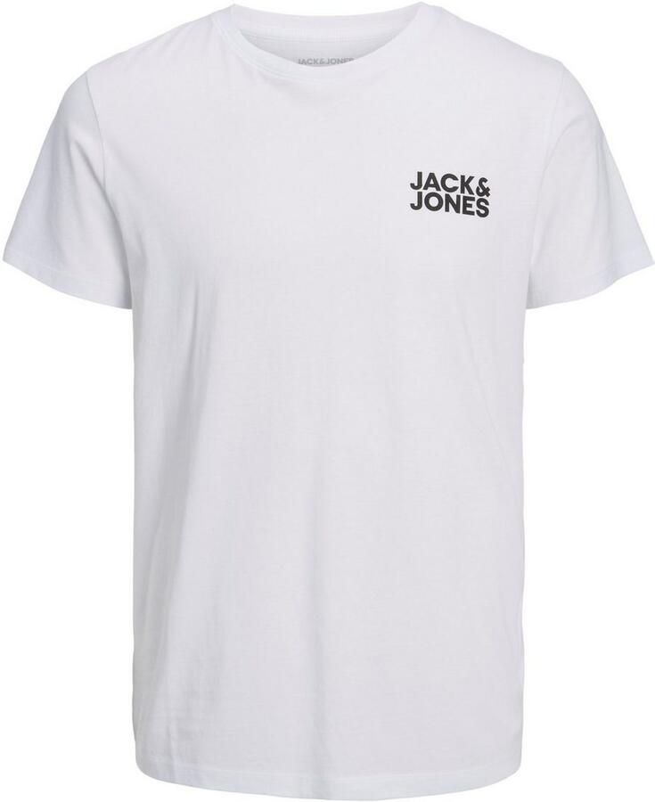 Jack & Jones Shirt met ronde hals JJECORP met logo-print en klassieke ronde hals