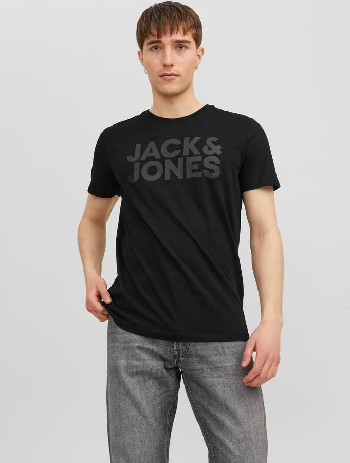 Jack & Jones Shirt met ronde hals JJECORP met logo-print en klassieke ronde hals - Foto 7