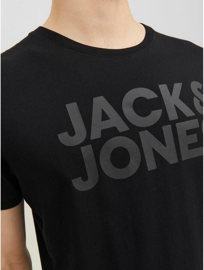 Jack & Jones Shirt met ronde hals JJECORP met logo-print en klassieke ronde hals - Foto 3