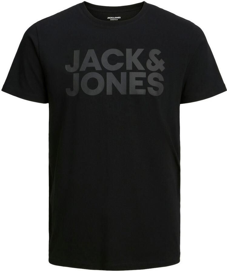 Jack & Jones Shirt met ronde hals JJECORP met logo-print en klassieke ronde hals