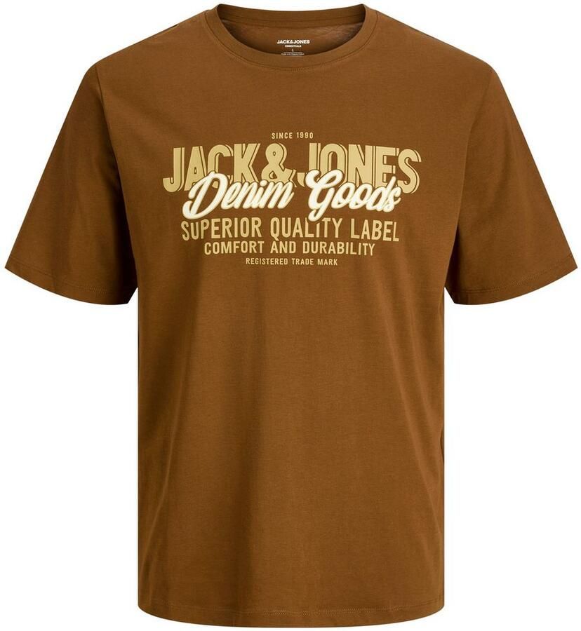 Jack & Jones Shirt met ronde hals JJELOGO TEE SS O-NECK 2 COL AW25 SN