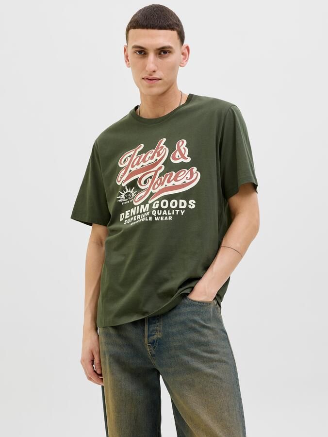 Jack & Jones Shirt met ronde hals JJELOGO TEE SS O-NECK 2 COL AW25 SN - Foto 4