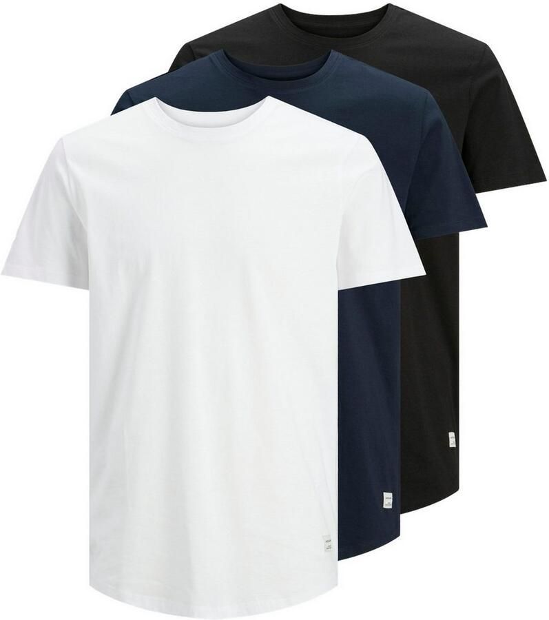Jack & Jones Shirt met ronde hals JJENOA TEE SS CREW NECK 3PK MP NOOS (3-delig Set van 3) - Foto 3
