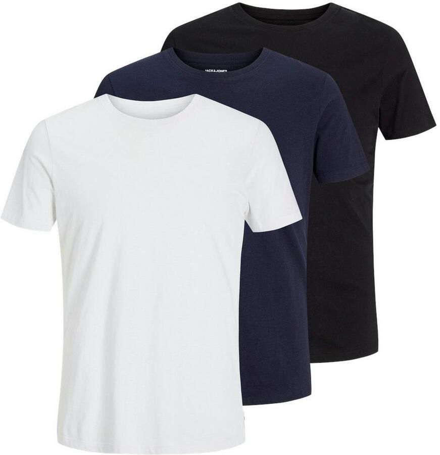 Jack & Jones Shirt met ronde hals JJEORGANIC BASIC TEE SS O-NE 3PK MP NOOS (set 3-delig) - Foto 4