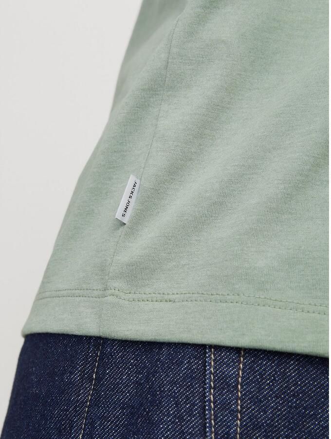 Jack & Jones Shirt met ronde hals JJEORGANIC MELANGE TEE SS O-NECK NOOS - Foto 3