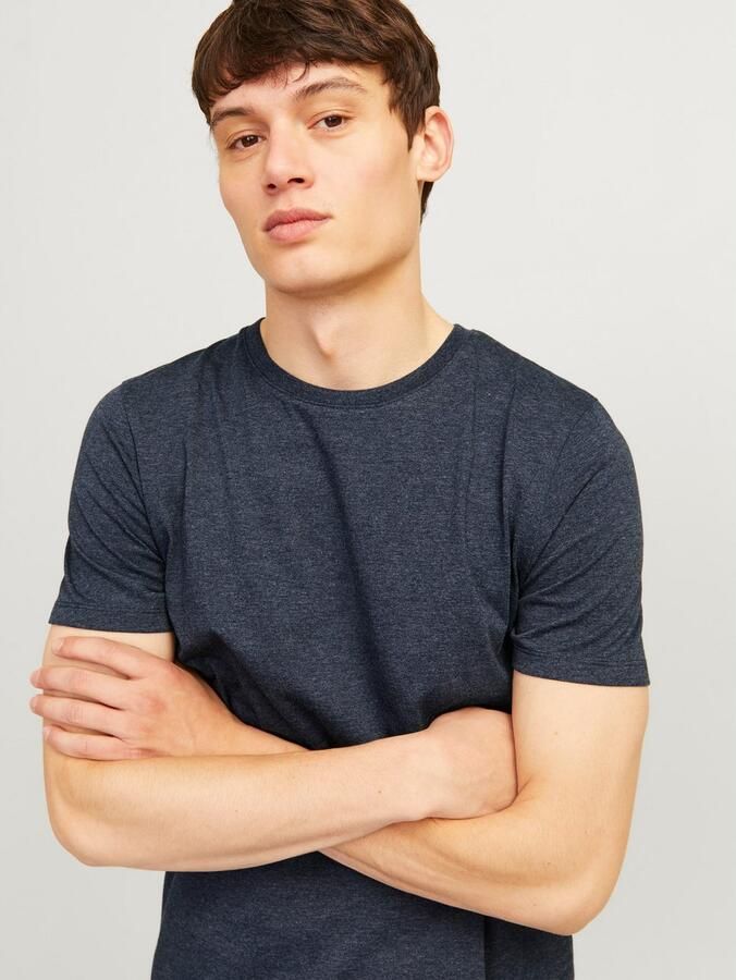Jack & Jones Shirt met ronde hals JJEORGANIC MELANGE TEE SS O-NECK NOOS - Foto 4