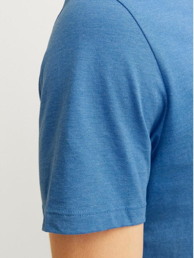Jack & Jones Shirt met ronde hals JJEORGANIC MELANGE TEE SS O-NECK NOOS - Foto 4