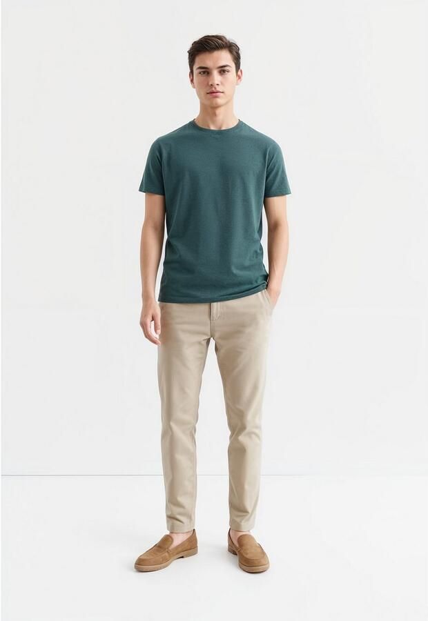 Jack & Jones Shirt met ronde hals JJEORGANIC MELANGE TEE SS O-NECK NOOS - Foto 2