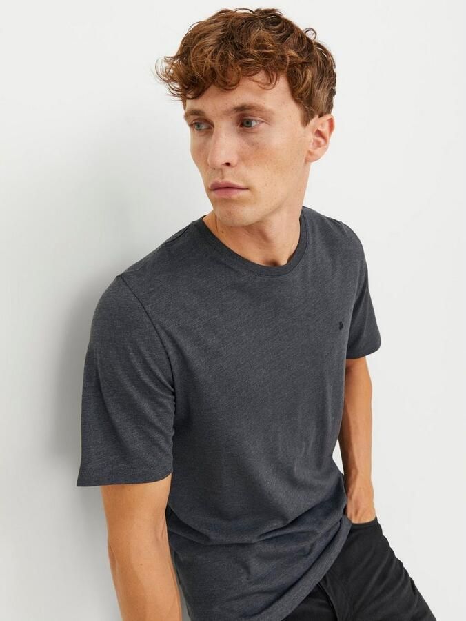 JACK & JONES ESSENTIALS regular fit T-shirt JJEPAULOS met logo grijs - Foto 4