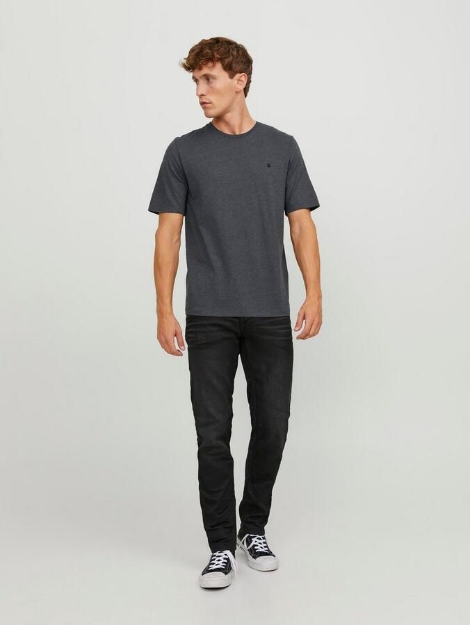 JACK & JONES ESSENTIALS regular fit T-shirt JJEPAULOS met logo grijs - Foto 5