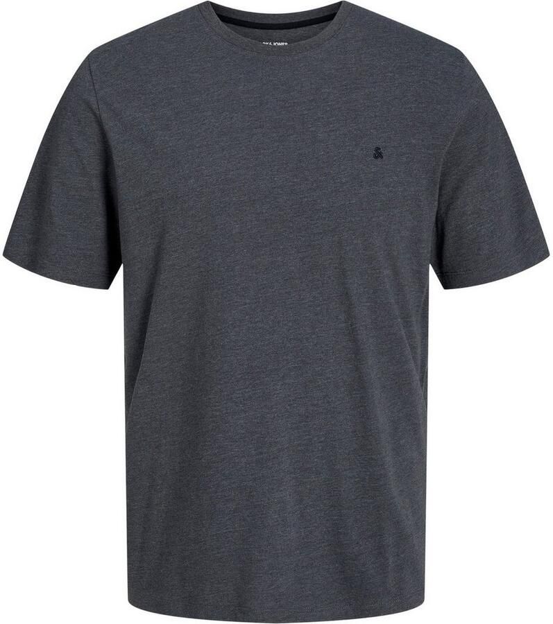 JACK & JONES ESSENTIALS regular fit T-shirt JJEPAULOS met logo grijs