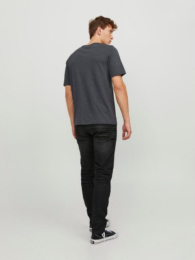 JACK & JONES ESSENTIALS regular fit T-shirt JJEPAULOS met logo grijs - Foto 6