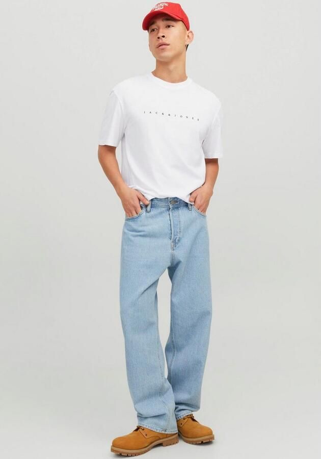 Jack & Jones Shirt met ronde hals JJESTAR met pigmentprint en katoengevoel - Foto 6