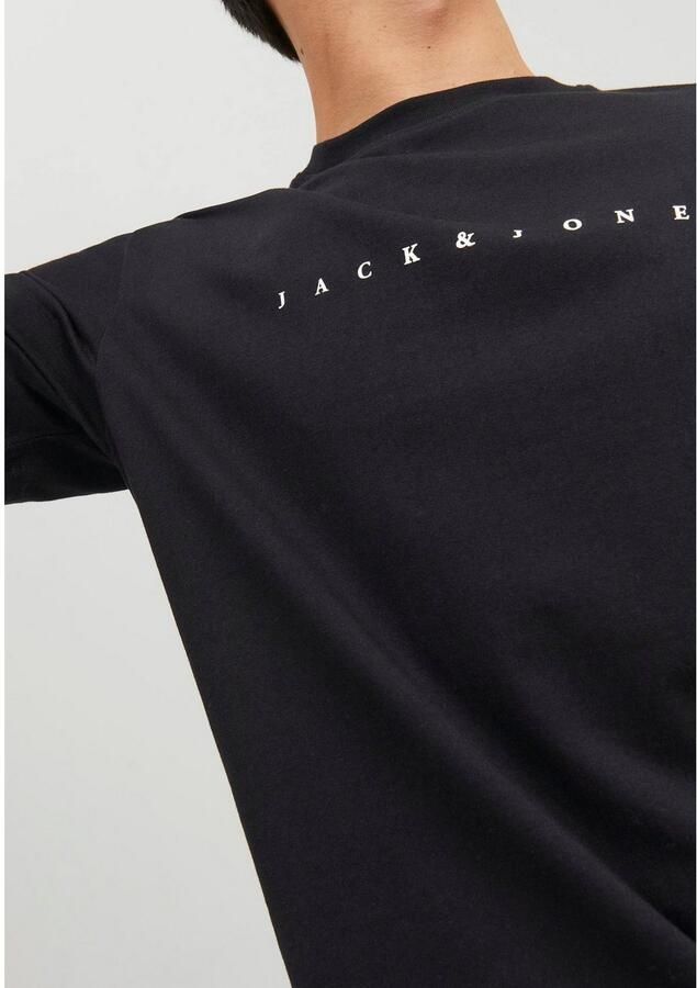 Jack & Jones Shirt met ronde hals JJESTAR met pigmentprint en katoengevoel - Foto 4