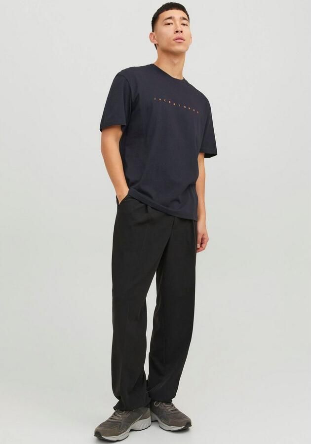 JACK & JONES ESSENTIALS regular fit T-shirt JJESTAR met printopdruk donkerblauw - Foto 6