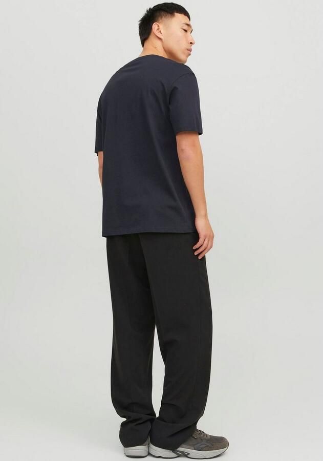 JACK & JONES ESSENTIALS regular fit T-shirt JJESTAR met printopdruk donkerblauw - Foto 5