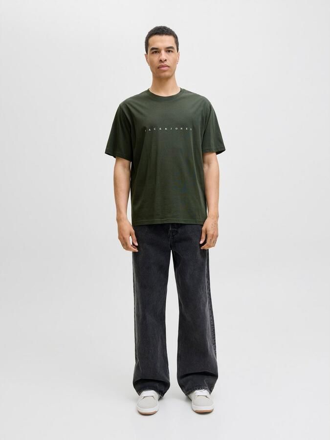 Jack & Jones Shirt met ronde hals JJESTAR met pigmentprint en katoengevoel - Foto 5