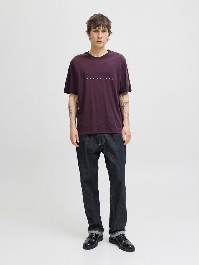 Jack & Jones Shirt met ronde hals JJESTAR met pigmentprint en katoengevoel - Foto 5